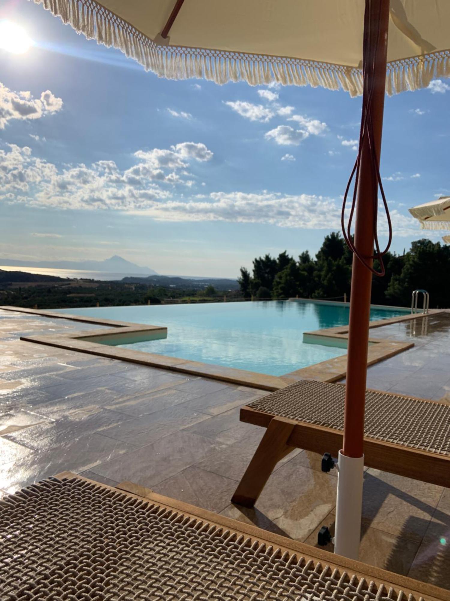 St Nikola Panoramic Suites Halkidiki Ájosz Nikólaosz Kültér fotó