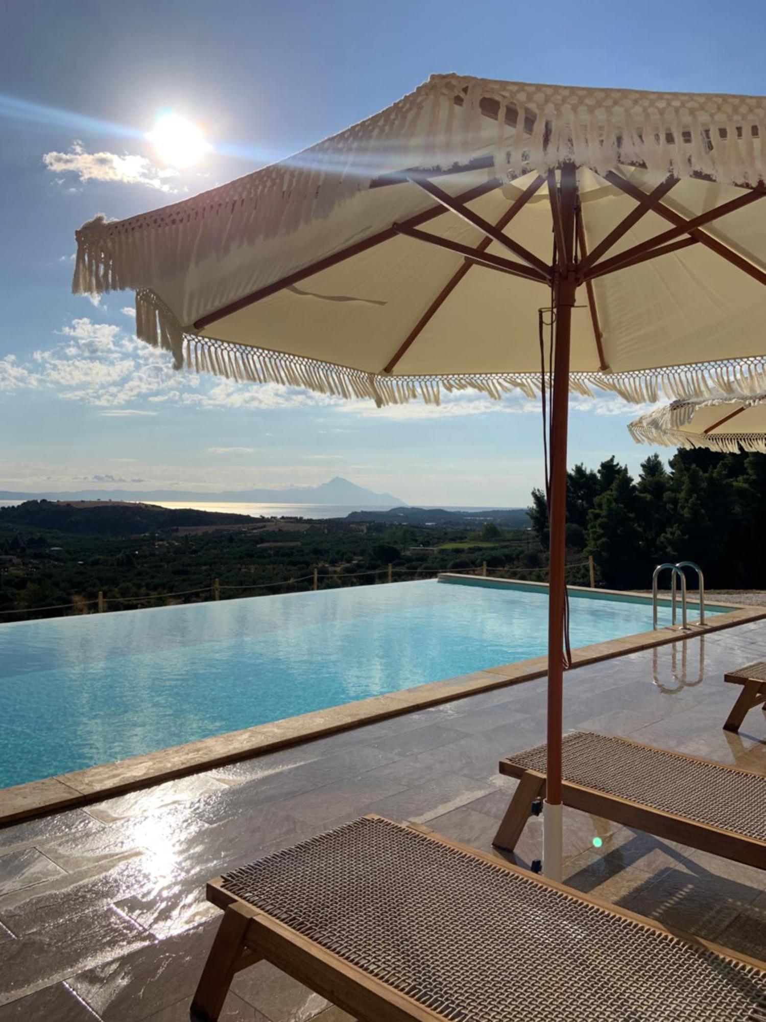 St Nikola Panoramic Suites Halkidiki Ájosz Nikólaosz Kültér fotó
