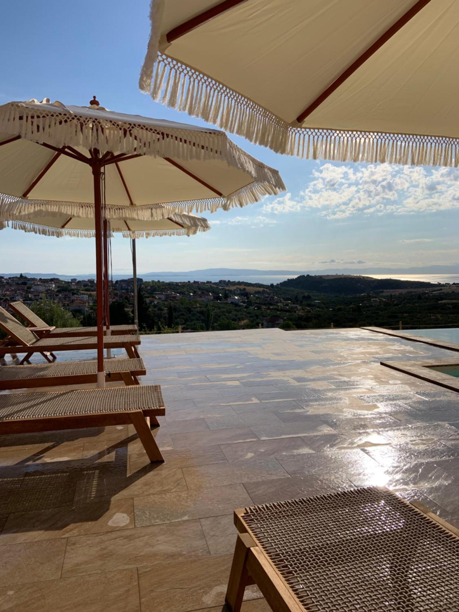 St Nikola Panoramic Suites Halkidiki Ájosz Nikólaosz Kültér fotó
