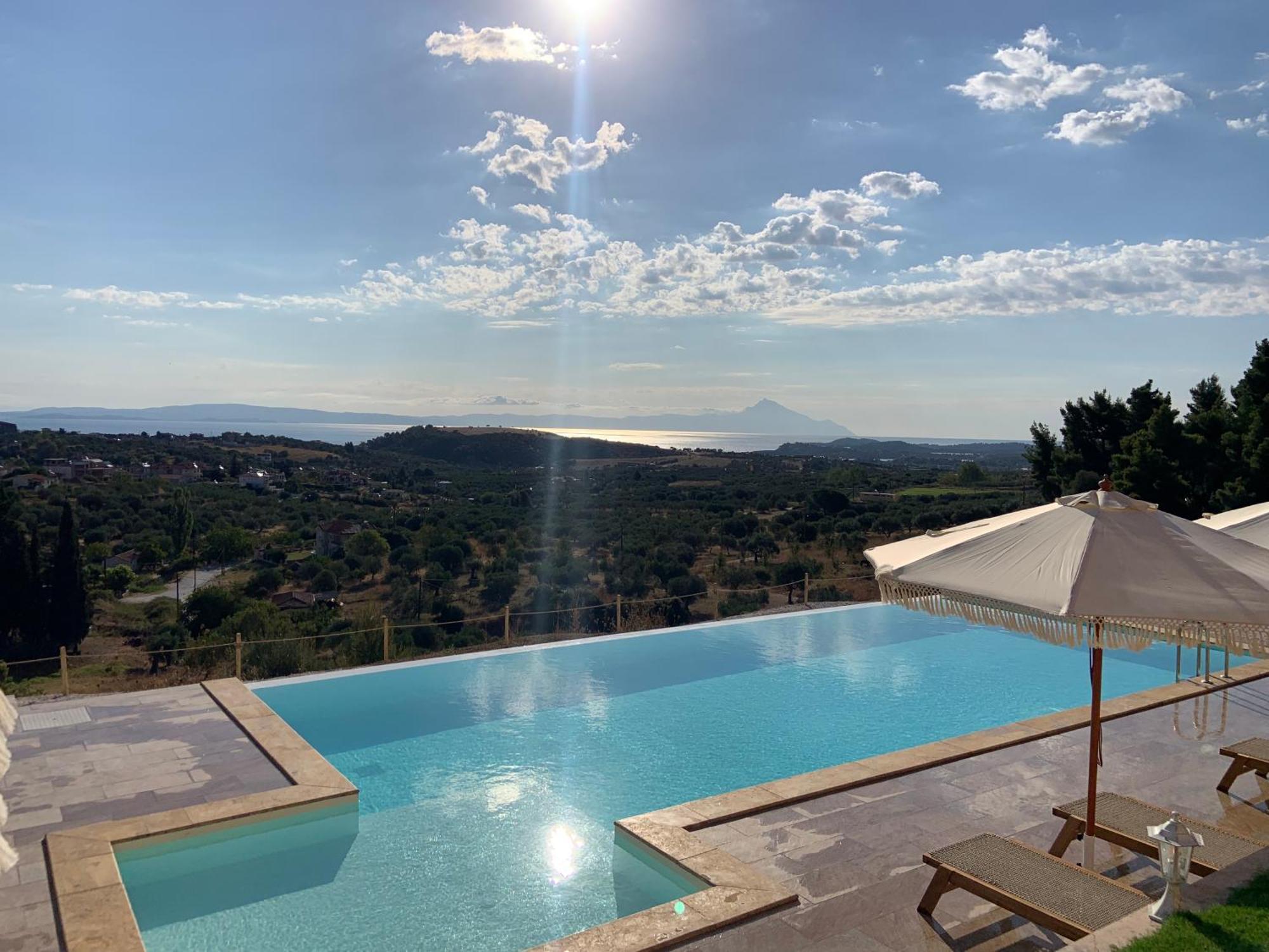 St Nikola Panoramic Suites Halkidiki Ájosz Nikólaosz Kültér fotó